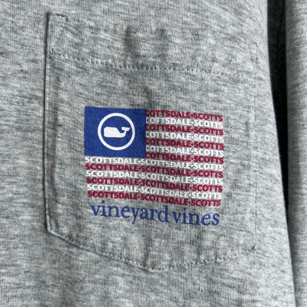 Vineyard Vines 100% Cotton Long Sleeve Shirt in Gray Signature Whale Men's Large - Picture 4 of 7
